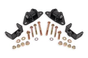 Chevrolet Corvette Motor Mount Kit - BMR Suspension - Delrin, MM571 - Black Hammertone - `14-`19